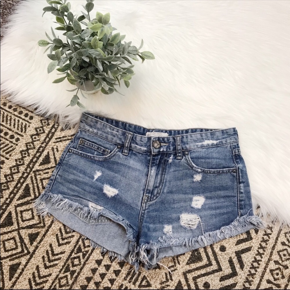 Free people distressed shorts
